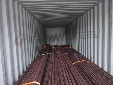 full 40HQ container steel pipe for Brazil