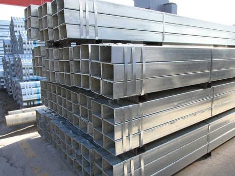 Tubo quadrado galvanizado de 80×80×4.0 mm