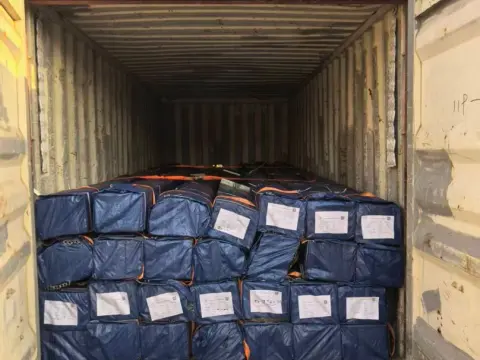 Blue PE moisture-proof bag packaging