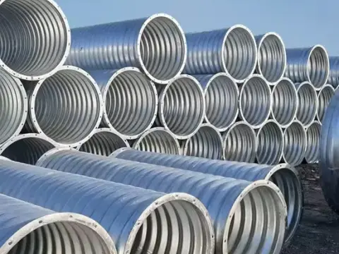 Galvanized culvert pipe