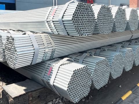 Galvanized electric resistance welded steel pipe