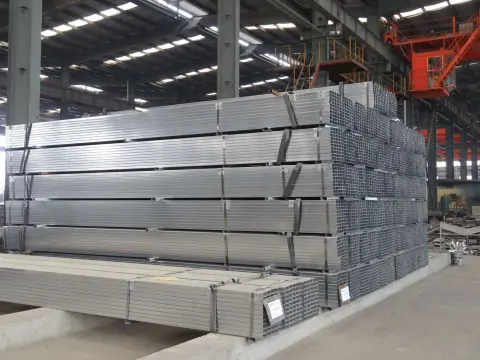Galvanized square tube production