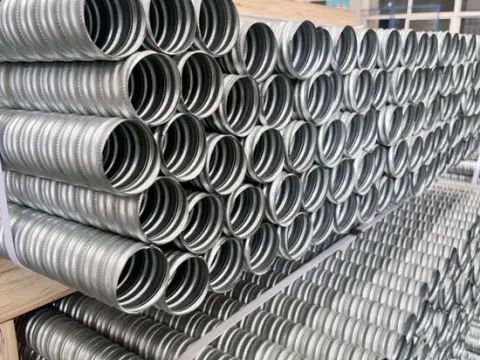 Galvanized steel corrugated round tube for cables
