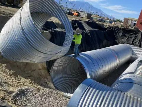 Gi culvert pipes for culvert construction