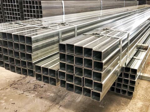 Zinc-coated square tube factory