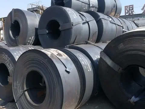 hot-rolled carbon steel strip after slitting