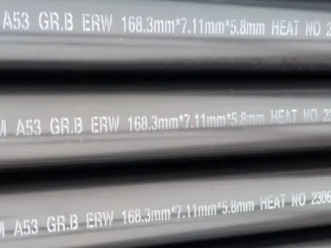 A53 GrB galvanized ERW welded pipe