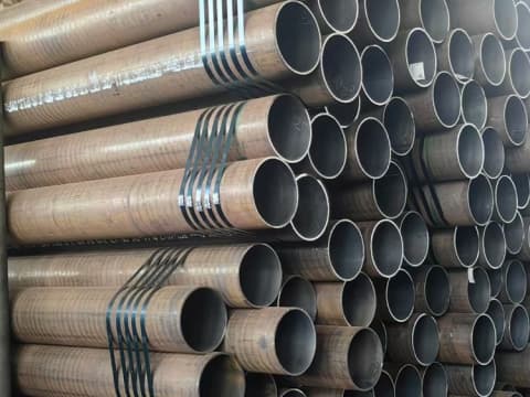 ERW black welded round steel pipe Sch60