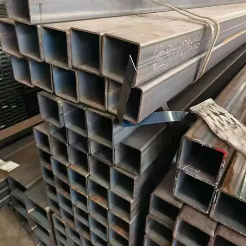 Factory Black Square Carbon Steel Pipe Q235 ERW Hot Rolled