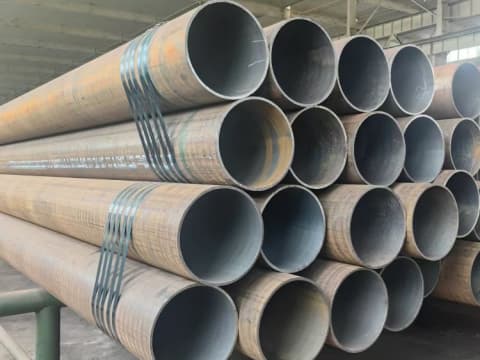 Gr.B ERW black welded round steel pipe