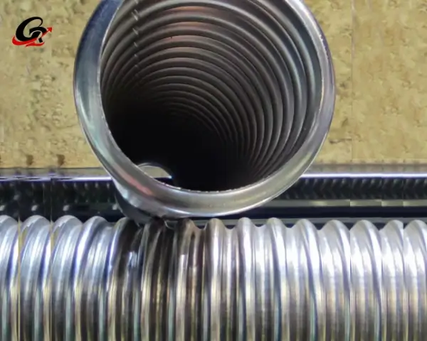 Hollow stainless steel corrugated pipe