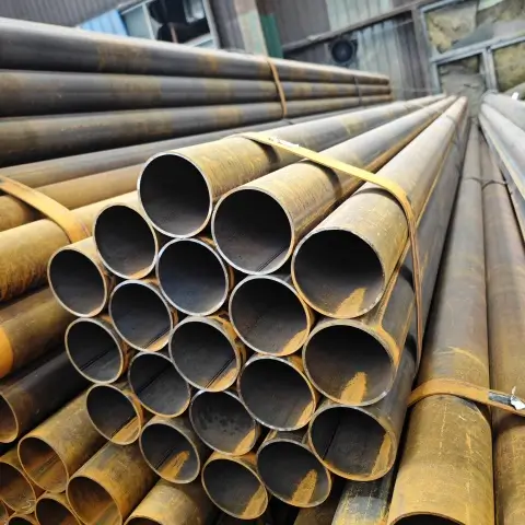 Q235 Q345 Ms Carbon ERW Round Welded Steel Pipes