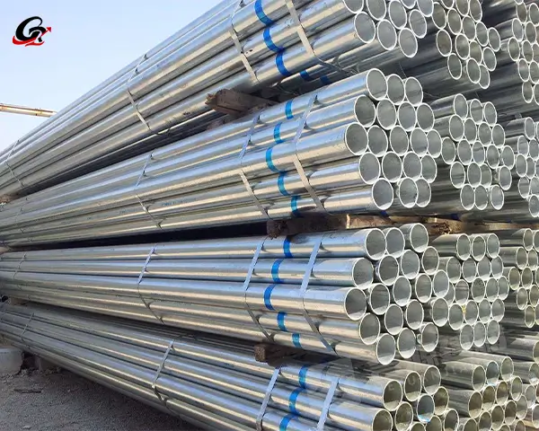 Q235B hot-dip Z120 GI carbon steel pipe