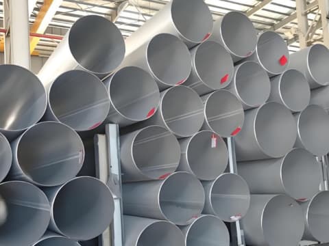Passivated 316L stainless steel welded round pipe