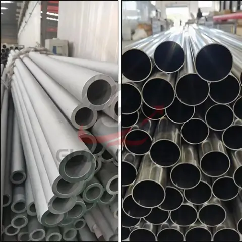 Pickled matte 316 stainless steel round tube