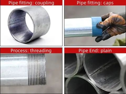 Different accessories and processing
