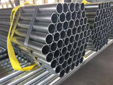 Hexagonal bundles of 1” zinc-coated pipe