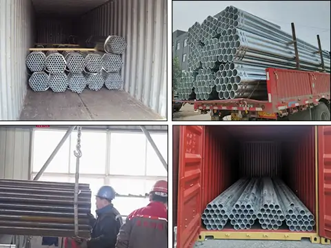 Loading and shipping gi pipes