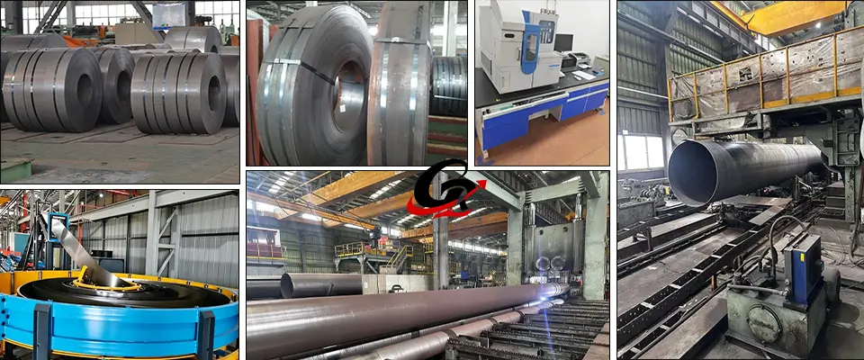 Production of Schedule 40 galvanized pipe Production of Schedule 40 galvanized pipe