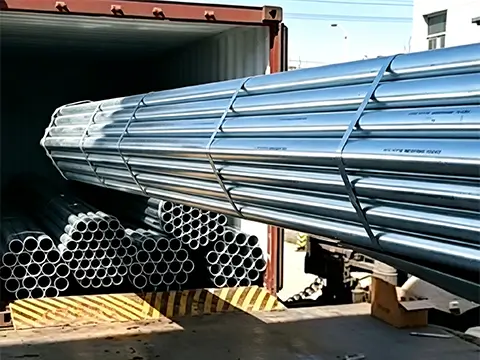 2-inch galvanized pipe shipped