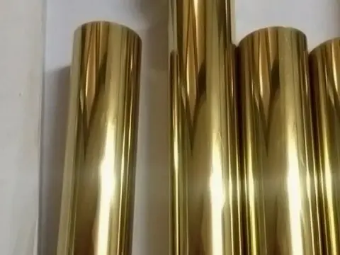 2-inch golden stainless steel tubing