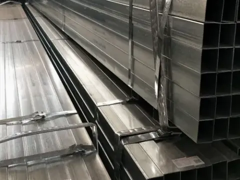 Tubo rettangolare zincato 40×80