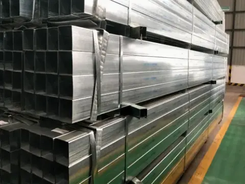 Tubo rettangolare zincato 50×100