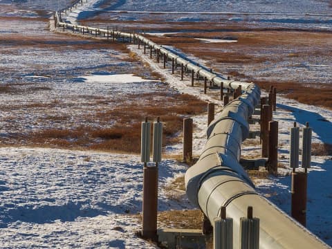 Arctic gas pipeline transmission