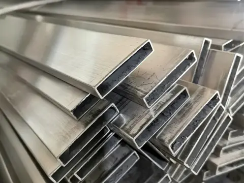 Brushed stainless steel flat tube 20X40 40X60