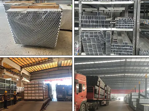 square aluminum extrusion shipping