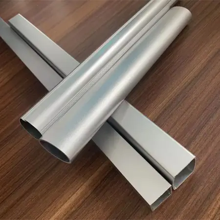 Matte anodized aluminum tube