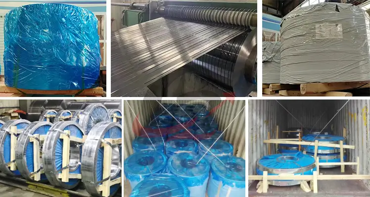 Packaging and shipping of hot-rolled steel coils