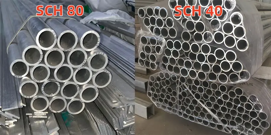 Sch 80 and Sch 40 pipe