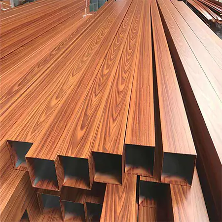 Wood grain aluminum tube wholesale supplier