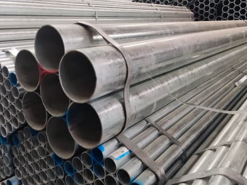 A53 Sch40 Zinc Coated Round Steel Tube