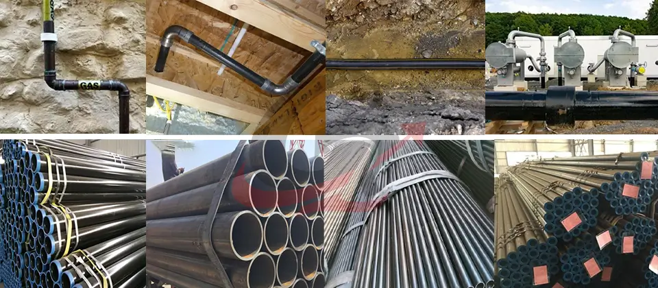 Applications and Details of Black Gas Piping