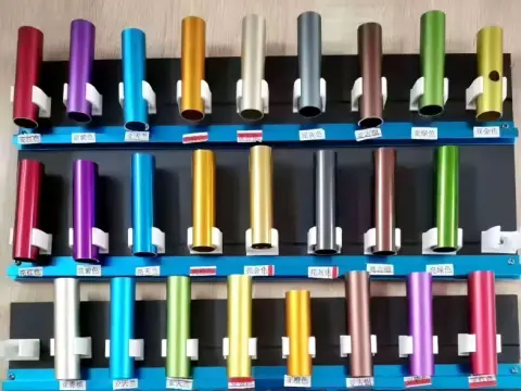 Color Chart Sample of Anodized 6061 tubing