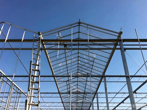 Agricultural steel structural frame