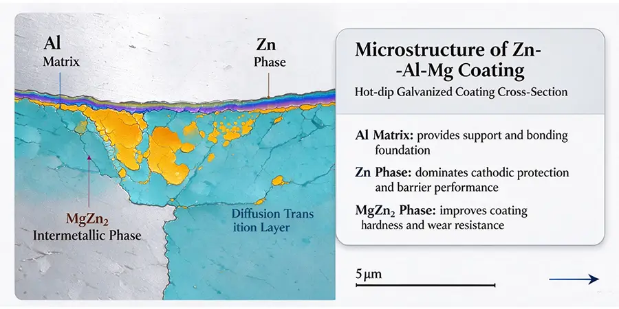 Corrosion Mechanism of ZAM Coatings