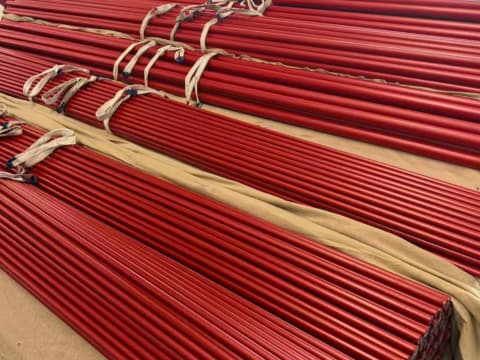 Factory price for bundled red steel tubes