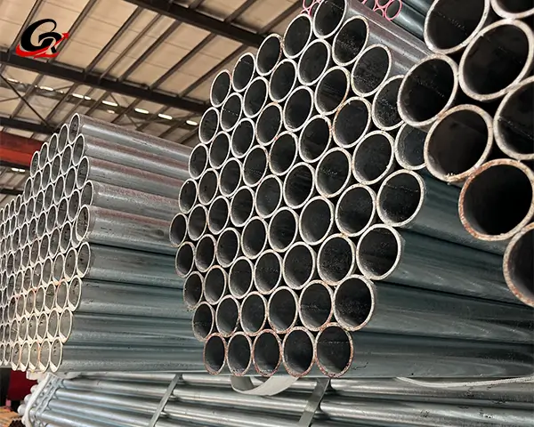 Iron Ms Pipes 6m Pole Galvanized Pipe Gi S40 Carbon Greenhouse Steel Pipe