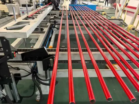 Red Q195 Q235B ERW welded steel pipe