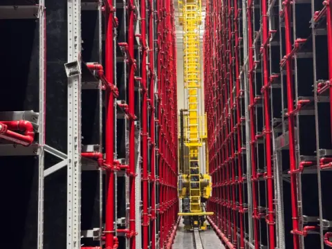 Used as storage shelving and ladders